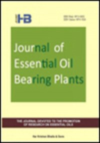 Journal Of Essential Oil Bearing Plants