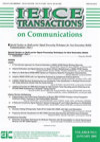 Ieice Transactions On Communications