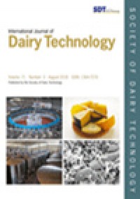 International Journal Of Dairy Technology