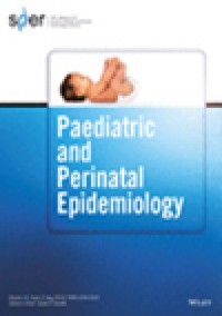 Paediatric And Perinatal Epidemiology