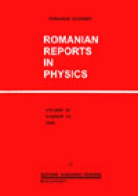 Romanian Reports In Physics