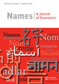 Names-a Journal Of Onomastics