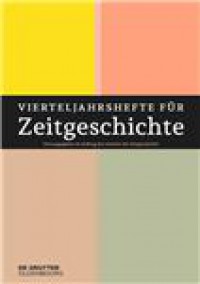 Vierteljahrshefte Fur Zeitgeschichte