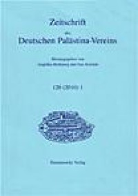 Zeitschrift Des Deutschen Palastina-vereins