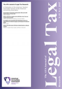 Ata Journal Of Legal Tax Research