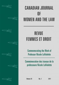 Canadian Journal Of Women And The Law